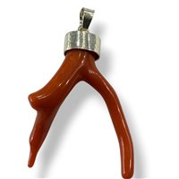 Pendant Mandile 1922 Woman Coralli in Silver Corallo 2MCIC28